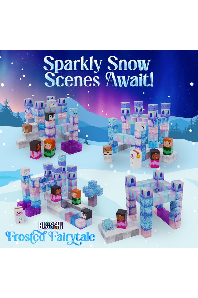 Blocchi Frosted Fairytale Magnetic Blocks 84pcs, Alternate, color, Multi Color