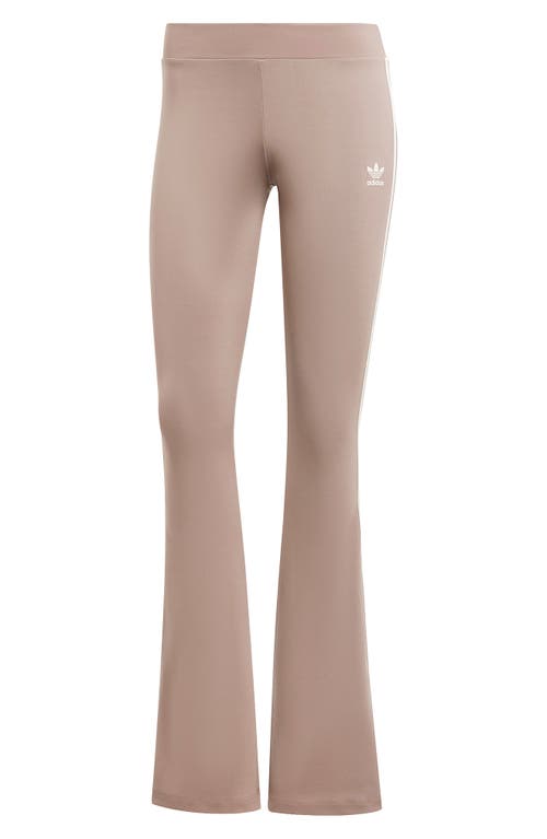 Adidas Originals Womens Adidas Flared Leggings In Trace Brown