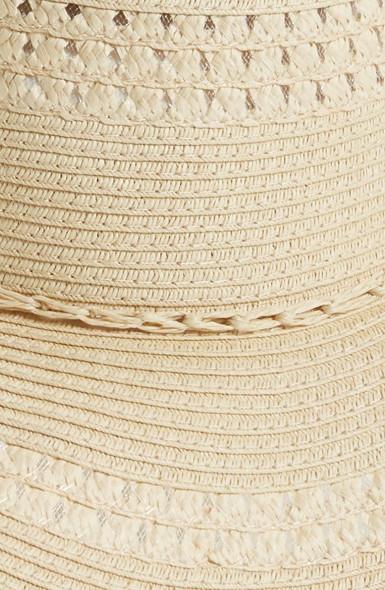 FITS Floppy Woven Straw Hat, Alternate, color, 