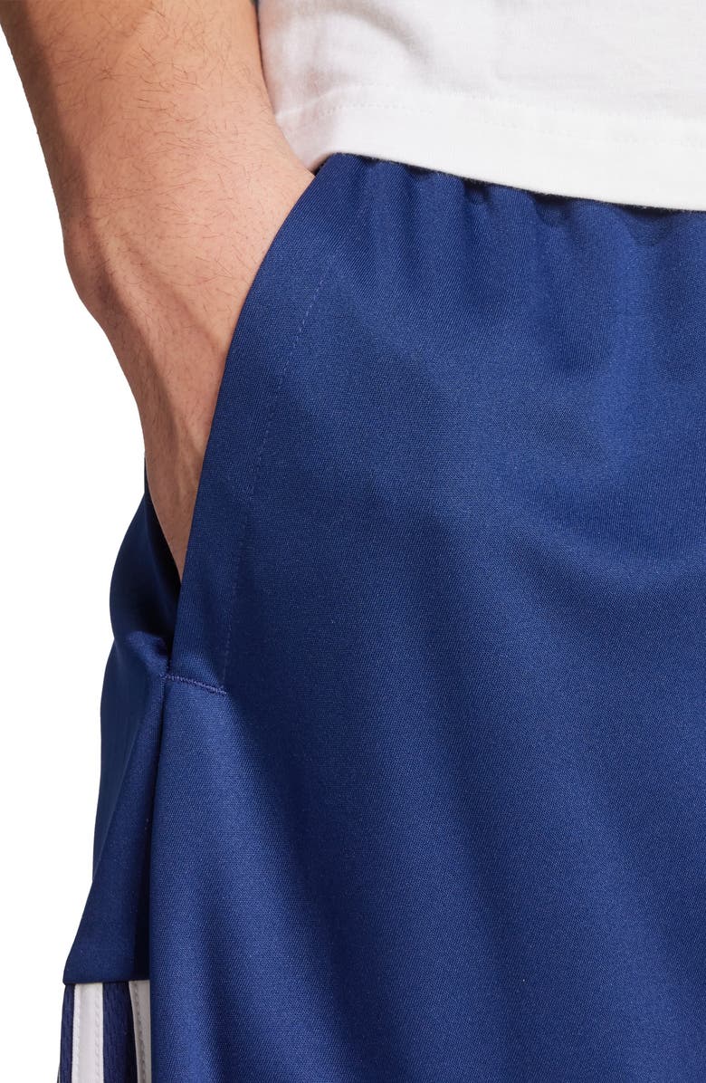 adidas Sereno 3-Stripes AEROREADY Shorts, Alternate, color, Dark Blue/ White