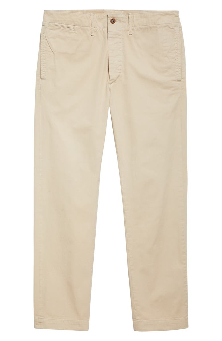 Double RL Officer Cotton Twill Chino Pants, Alternate, color, Stone