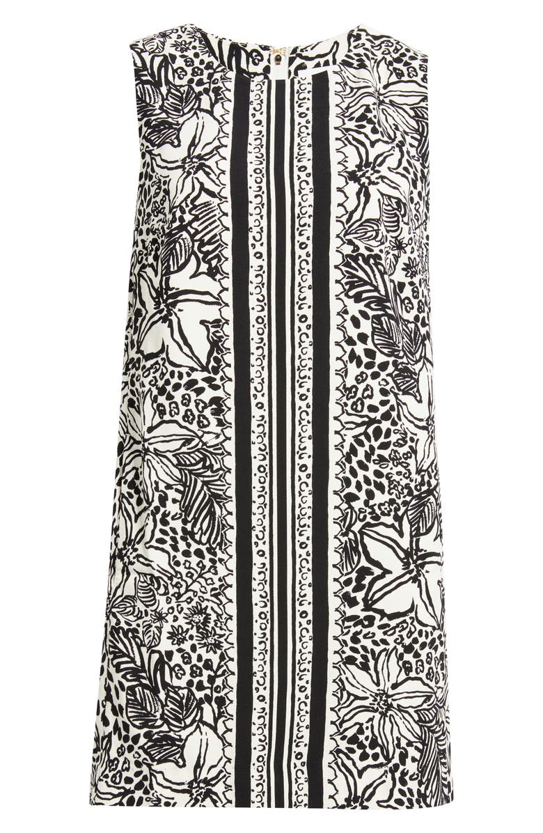 Lilly Pulitzer<sup>®</sup> Edita Print Sleeveless Shift Minidress, Alternate, color, Onyx Lots To Spot