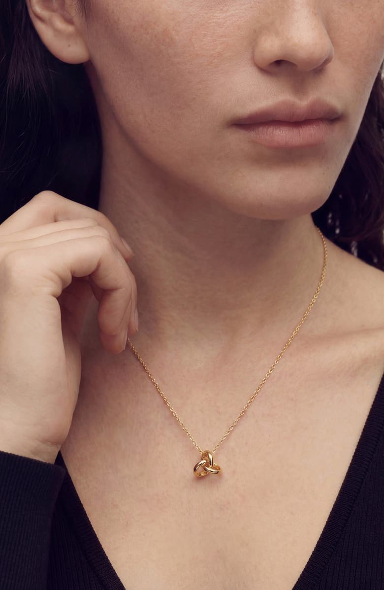 st. Moran Oversize Knot Pendant Necklace, Alternate, color, Gold