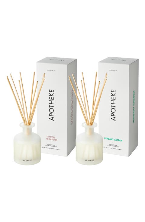 Santal Rock Rose & Verdant Green Reed Diffuser Set (Nordstrom Exclusive)