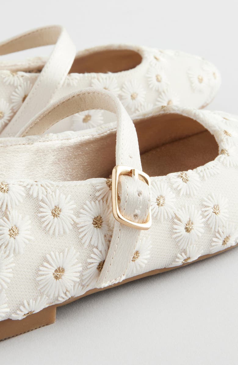 NEXT Kids' Embroidered Daisy Mary Jane Flat, Alternate, color,