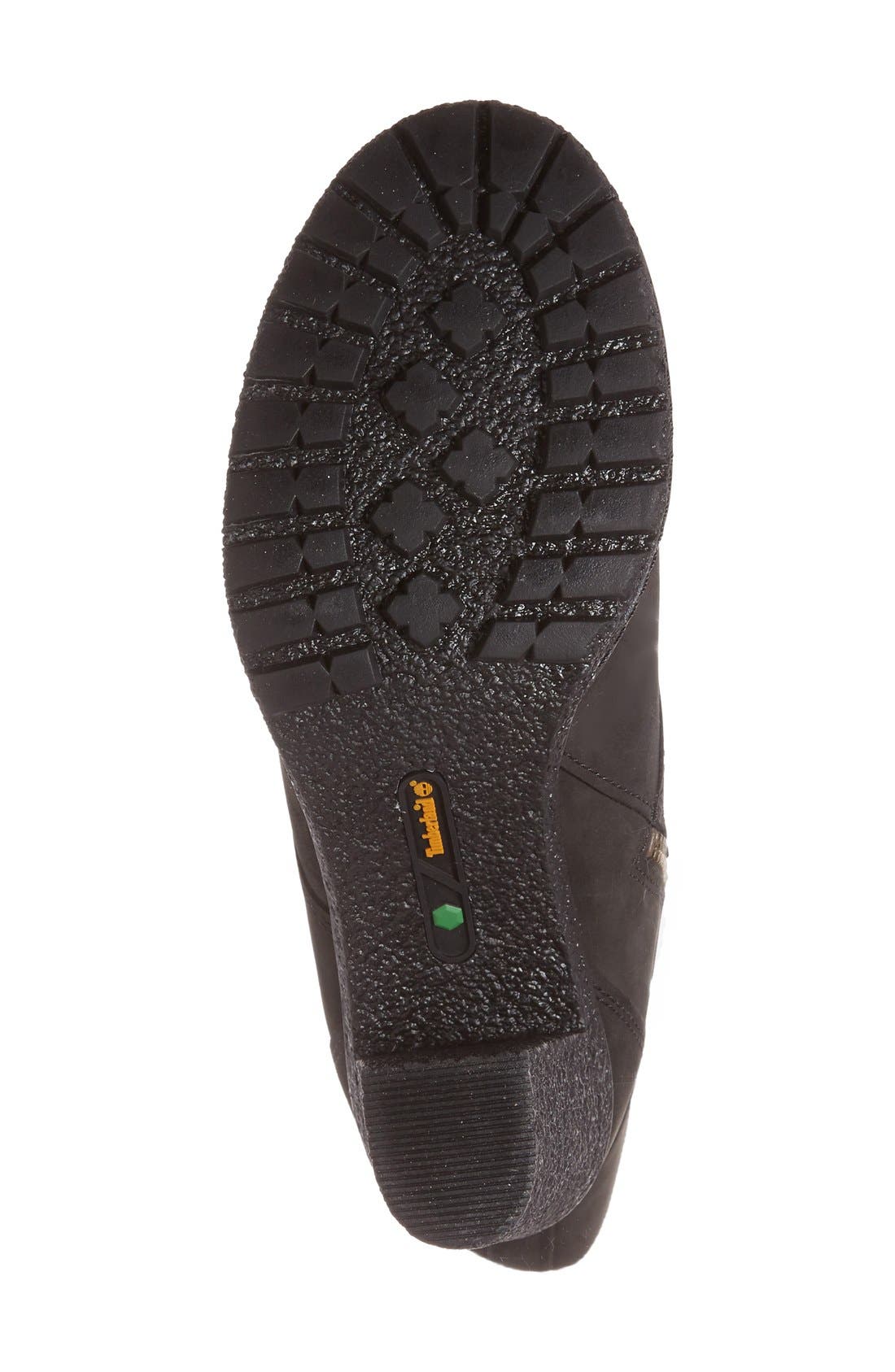 Timberland 'Glancy 10 Inch' Lace-Up Boot, Alternate, color, Black Nubuck Leather