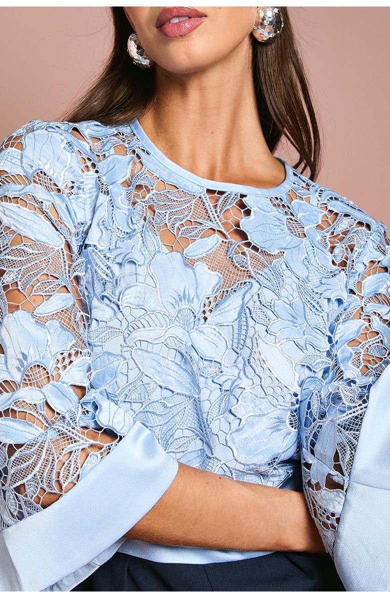 Coast Lace Kimono Sleeve Jumpsuit, Alternate, color, Navy