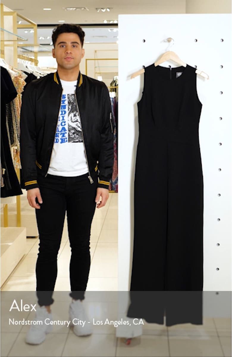 Crisscross Waist Crepe Jumpsuit, sales video thumbnail