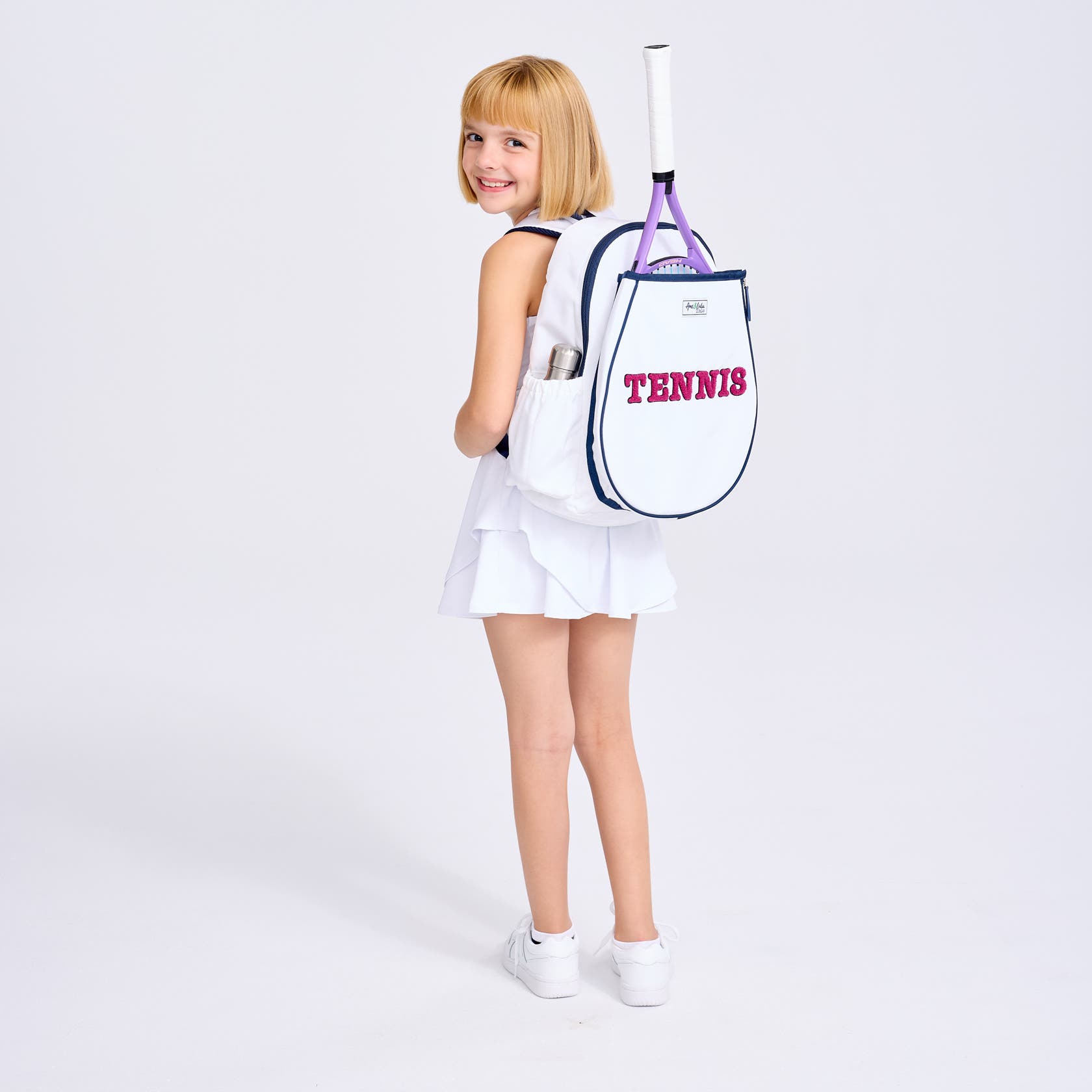 Ame & Lulu Big Love Tennis backpack, Alternate, color, Tennis Varsity Patches
