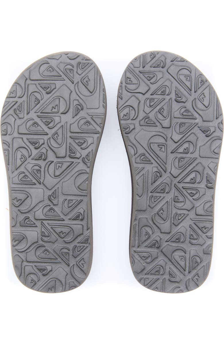 Quiksilver Kids' Carver Suede Core Flip-Flop, Alternate, color, Dark Brown