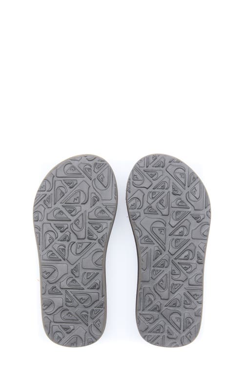 Quiksilver Kids' Carver Suede Core Flip-flop In Burgundy