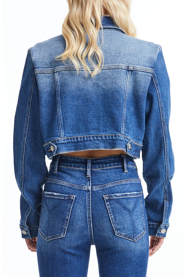 Crop Denim Jacket, Alternate, color, BLUE ALICE