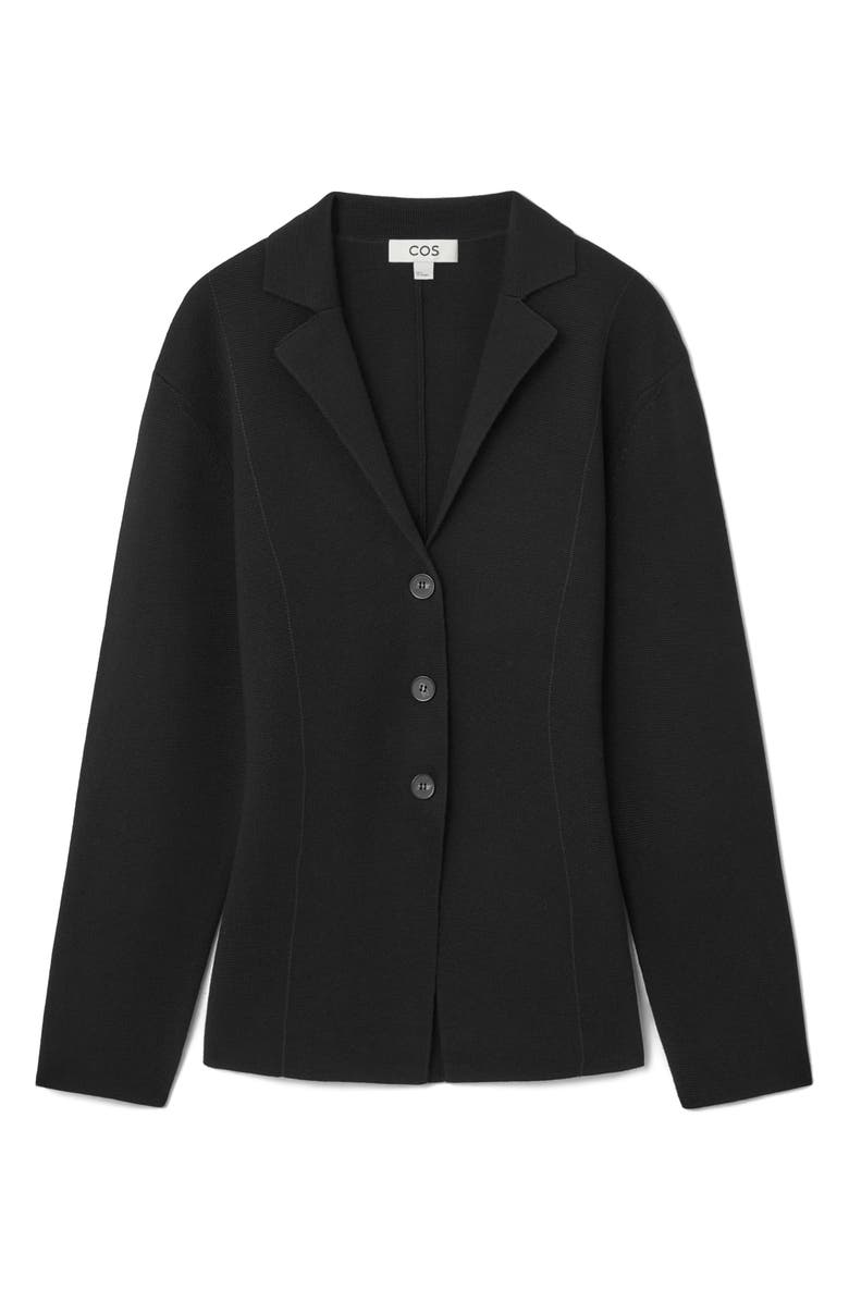 COS Wool Sweater Blazer, Alternate, color, 