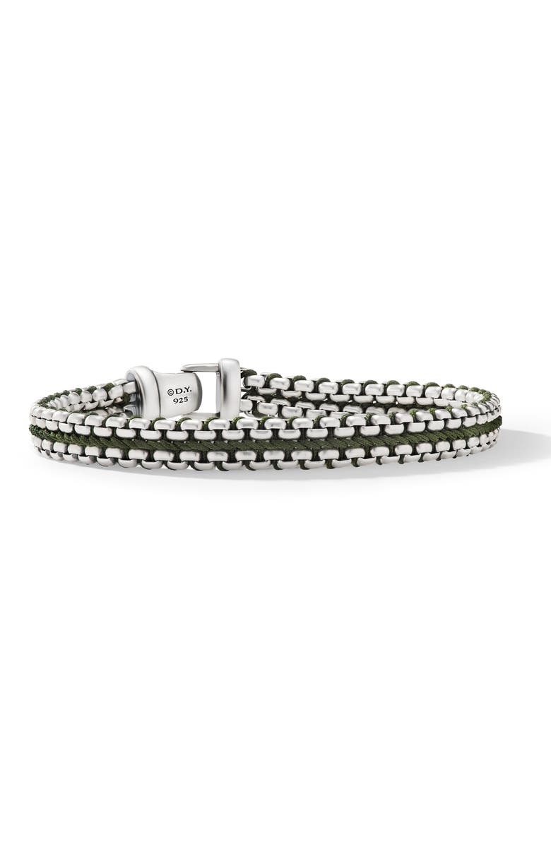 David Yurman Men's Woven Box Chain Bracelet in Sterling Silver, 10mm, Main, color,