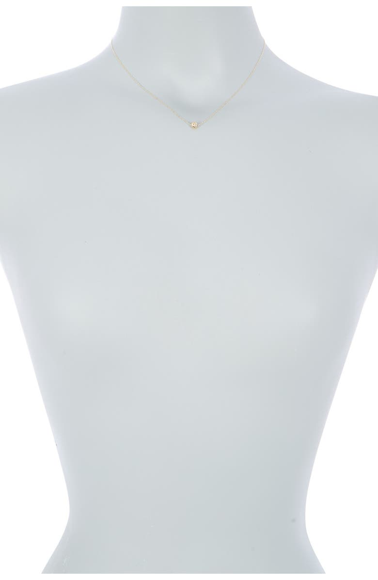 CANDELA JEWELRY 14K Yellow Gold Diamond Cut Ball Charm Necklace, Alternate, color,