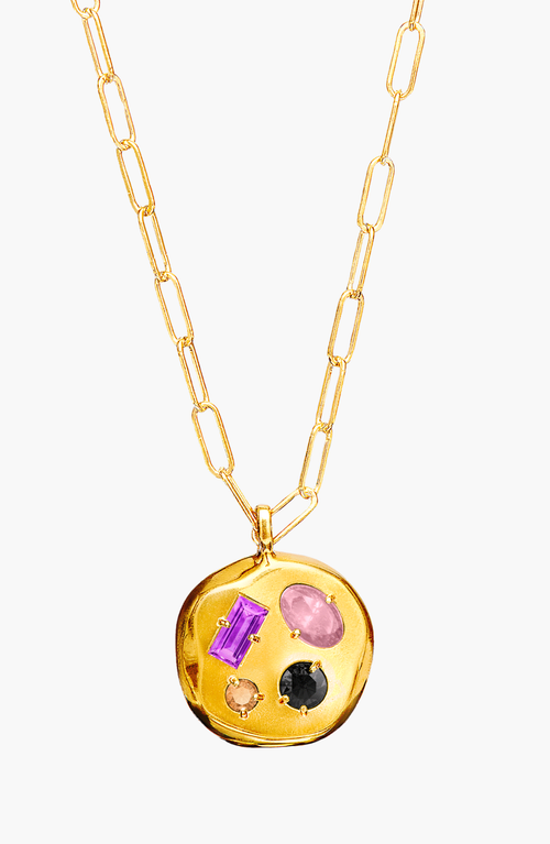 Birthdate Co. The February Birthdate Gold Pendant In February 1st - Gold