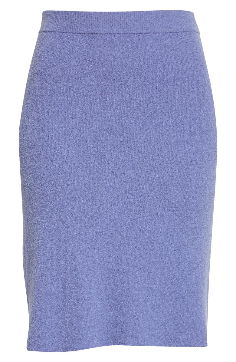 Rebecca Taylor Cotton Blend Bouclé Skirt, Alternate, color, French Blue