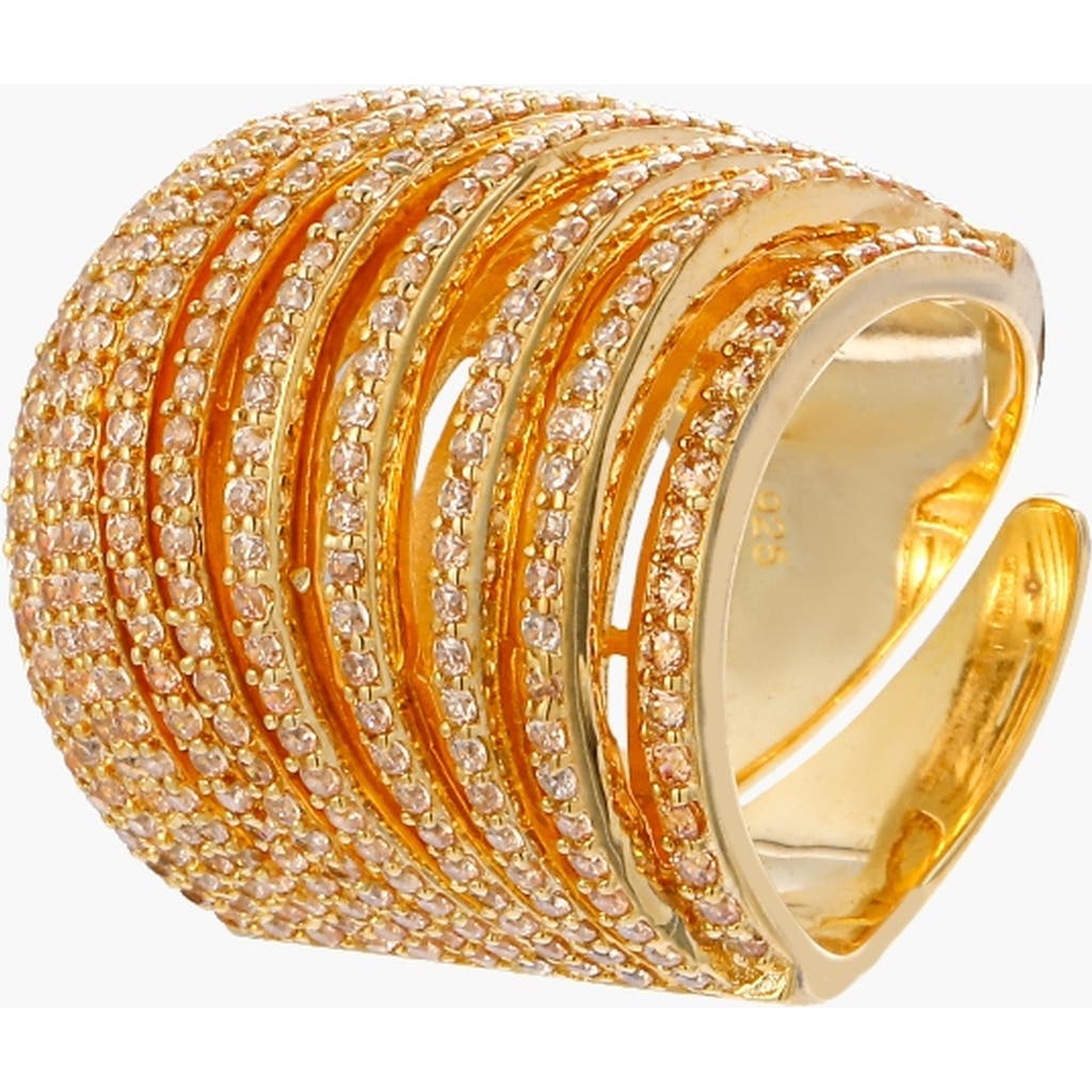 Kellery Etoile Statement Ring In Gold