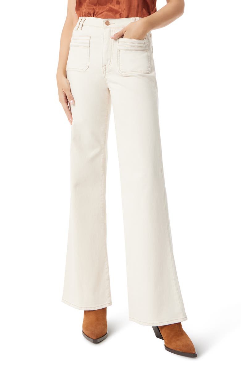 Sam Edelman High Waist Flare Jeans, Main, color, Undyed Natural W/ Seed