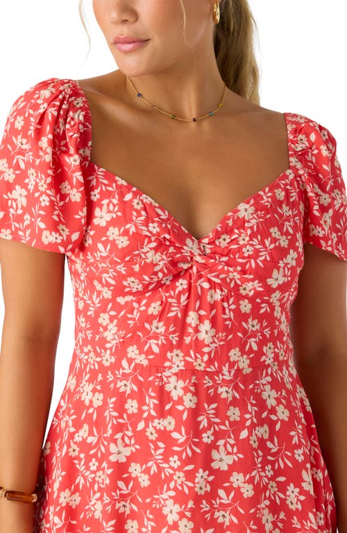 O'neill Carina Floral Minidress In Red