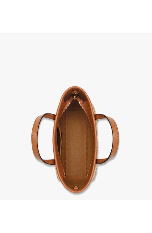 Mcm Studded Toni Top-zip Shopper In Brown