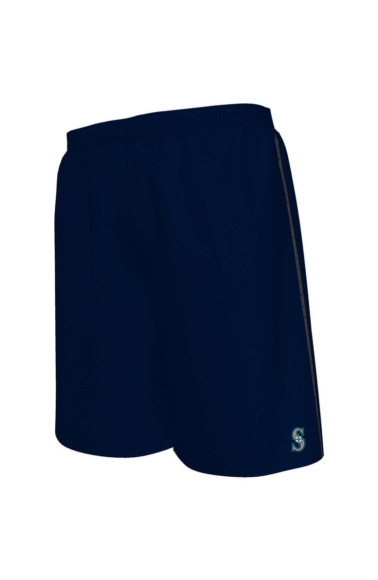 MAJESTIC Men's Fanatics Branded Navy Seattle Mariners Big & Tall Mesh Shorts, Main, color,
