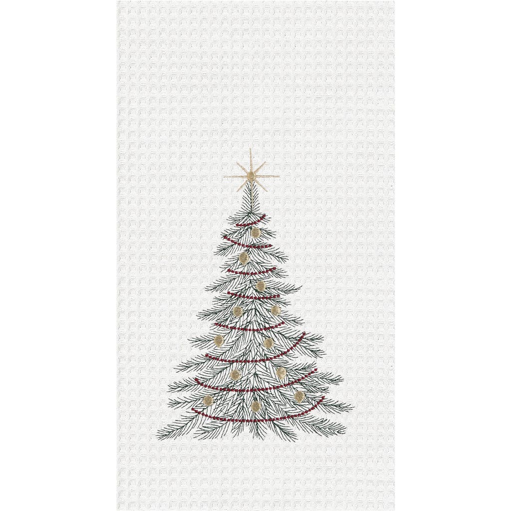 C & F Home C&f Home Traditional Christmas Tree Towel In Gray