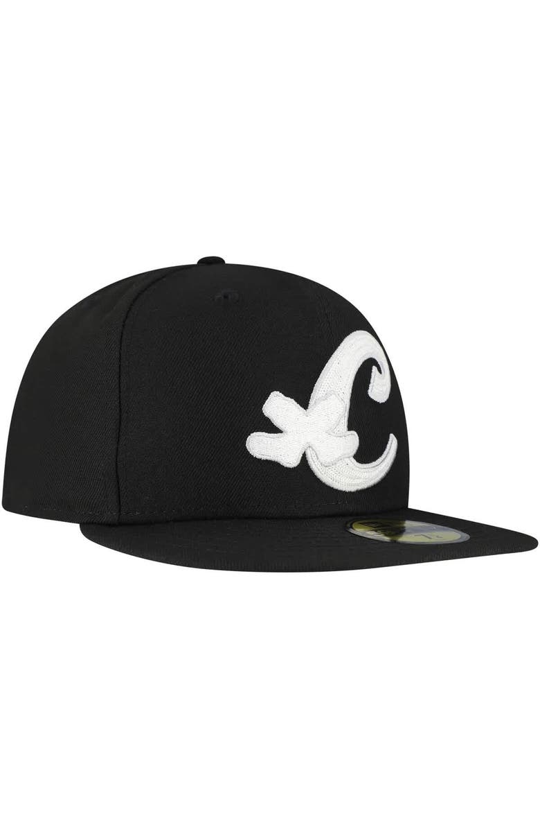 New Era Men's New Era Black Chicago White Sox  Duo Logo 2.0 59FIFTY Fitted Hat, Alternate, color, Black