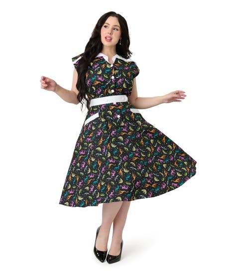 Plus Size 1950s Hedda Swing Dress