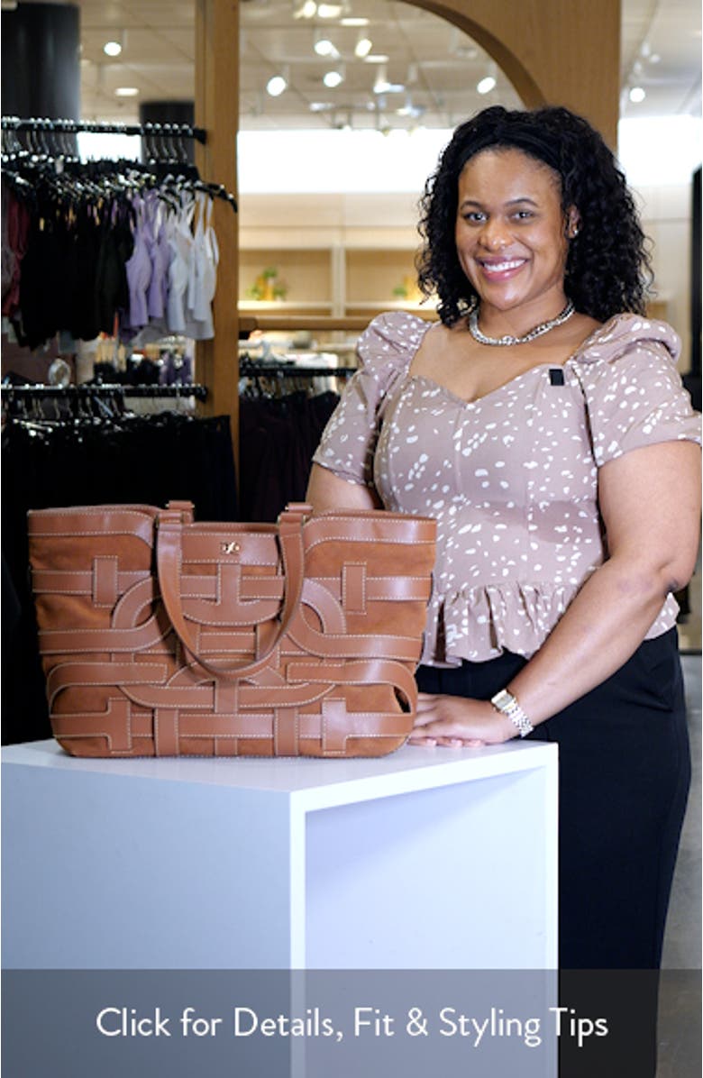 Large Bay Leather Shopper Tote, sales video thumbnail
