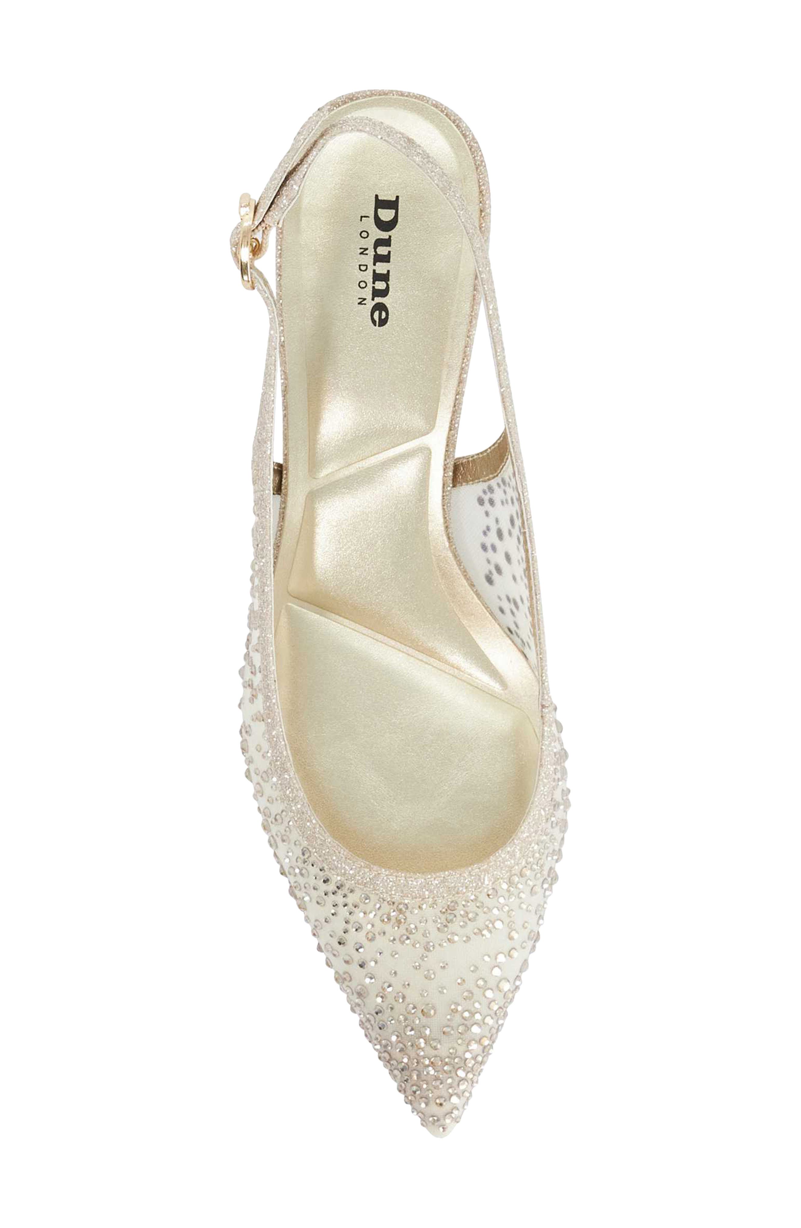 Cirelle Pointed Toe Slingback Sandal, Alternate, color, GOLD