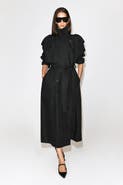 COS Mock-Neck Cotton Trench Coat