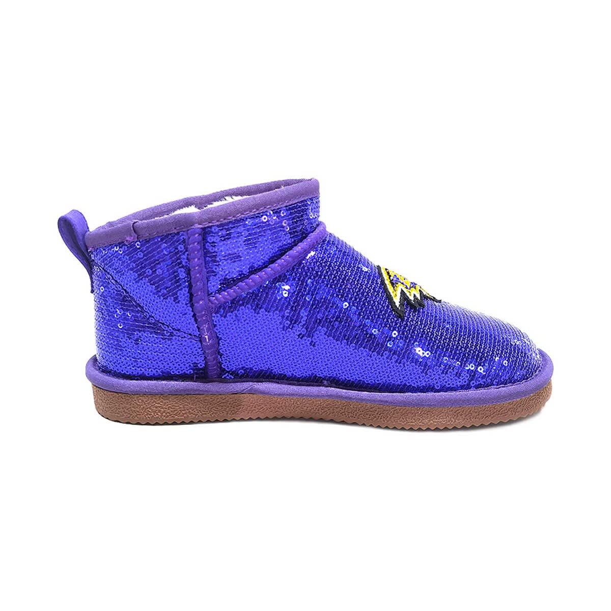 CUCE Women's Cuce  Purple Baltimore Ravens Sequin Ankle Boots, Alternate, color, 