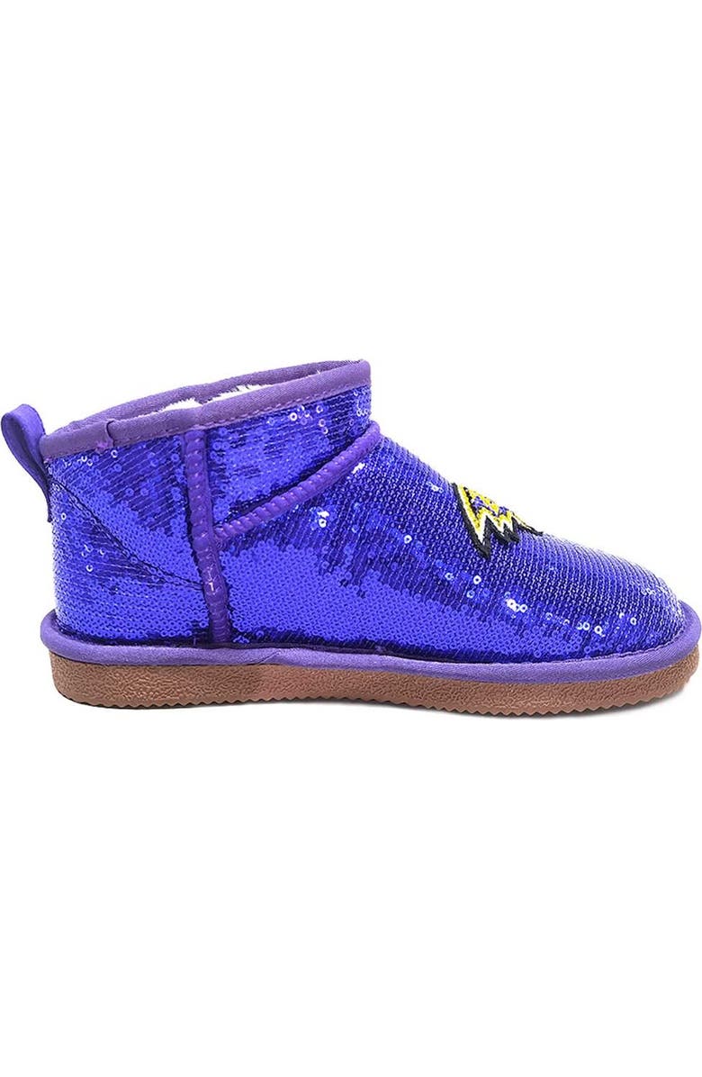 CUCE Women's Cuce Purple Baltimore Ravens Sequin Ankle Boots, Alternate, color,