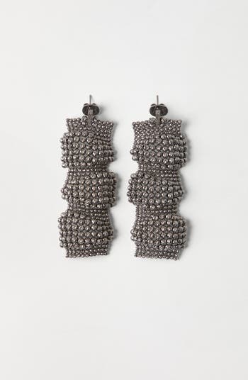 ピアス BRUNELLO CUCINELLI SCULPTURED SILVER EARRINGS Brunello Cucinelli Sterling Silver sculptured earrings