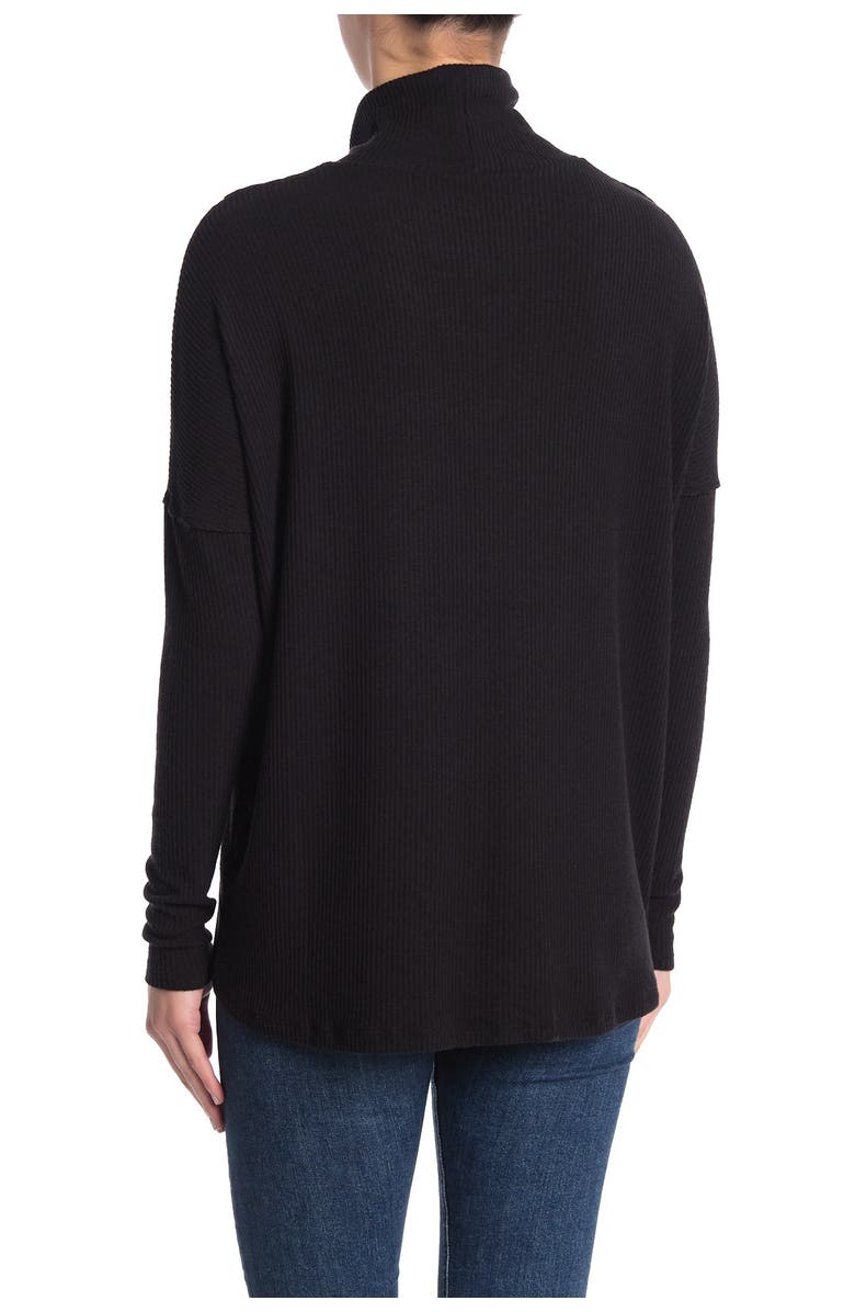 Heather by Bordeaux Mock Neck Ribbed Knit Pullover, Alternate, color,