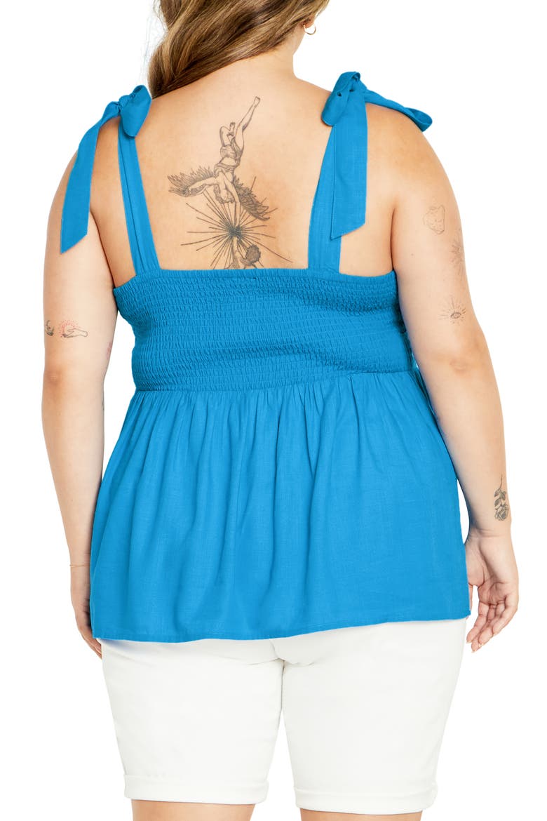 Paradiso Tie Strap Tank, Alternate, color, ICE BLUE