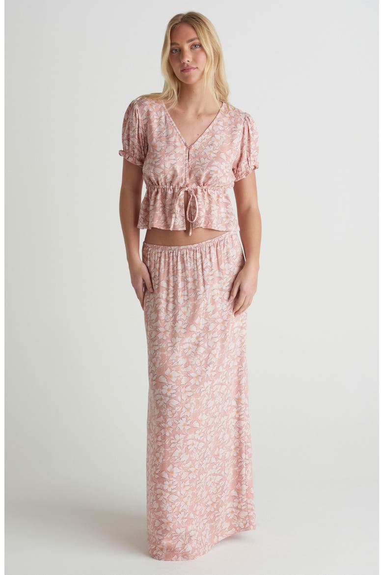 Beachcomber Maxi Skirt, Alternate, color, ROSE TAN