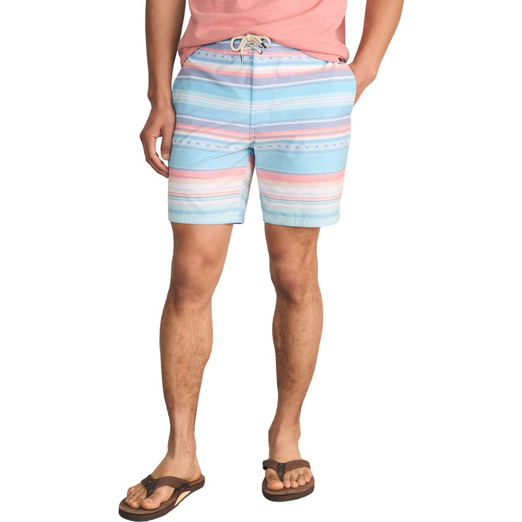 Faherty Sunwashed Board Shorts In Island Sunrise