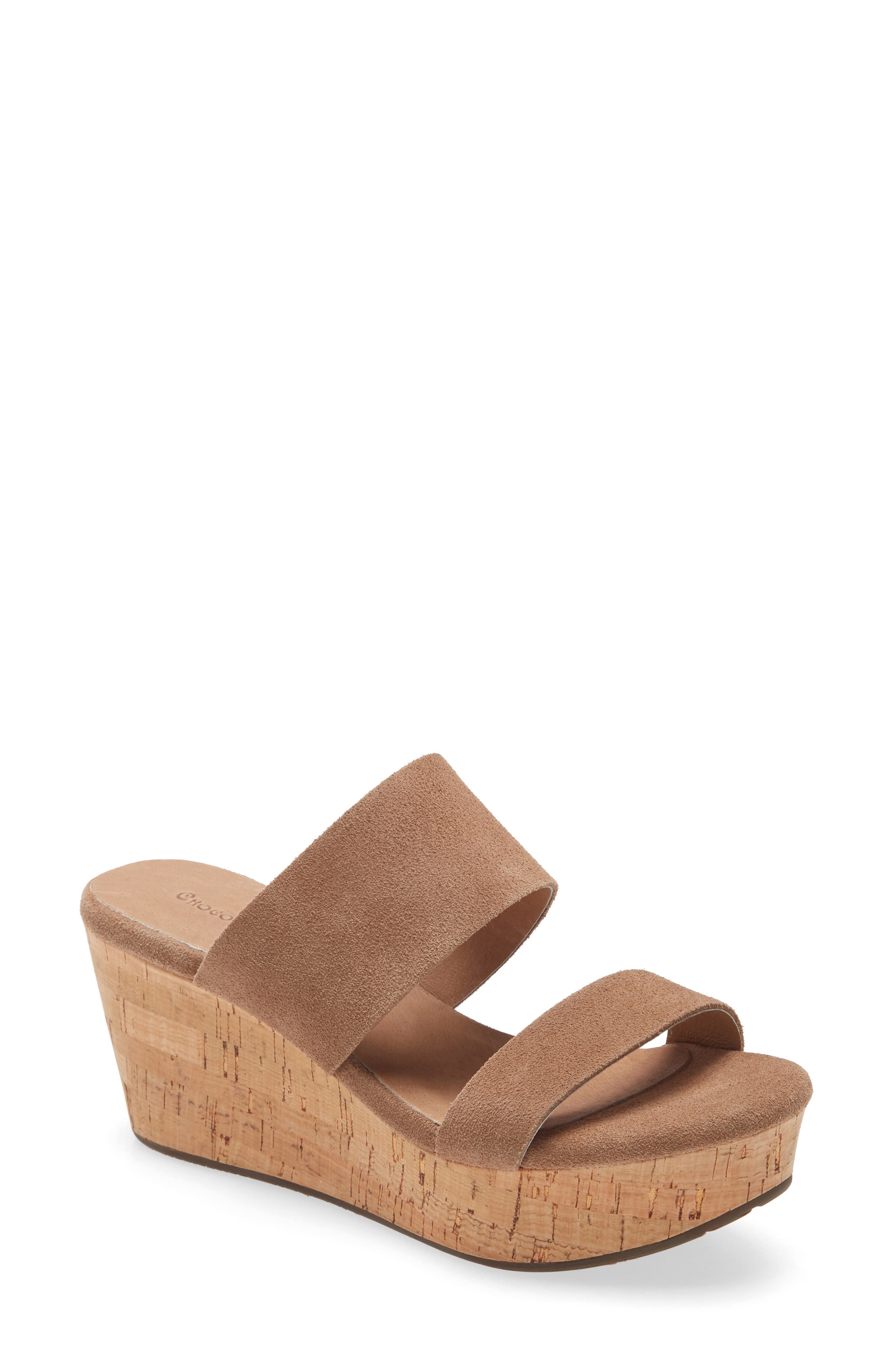 Chocolat Blu Strappy Wedge Slide Sandal, Main, color, 