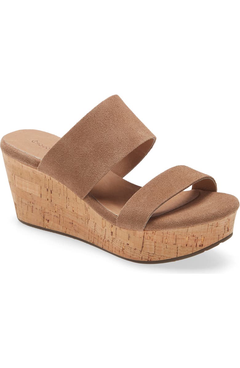 Chocolat Blu Strappy Wedge Slide Sandal, Main, color,