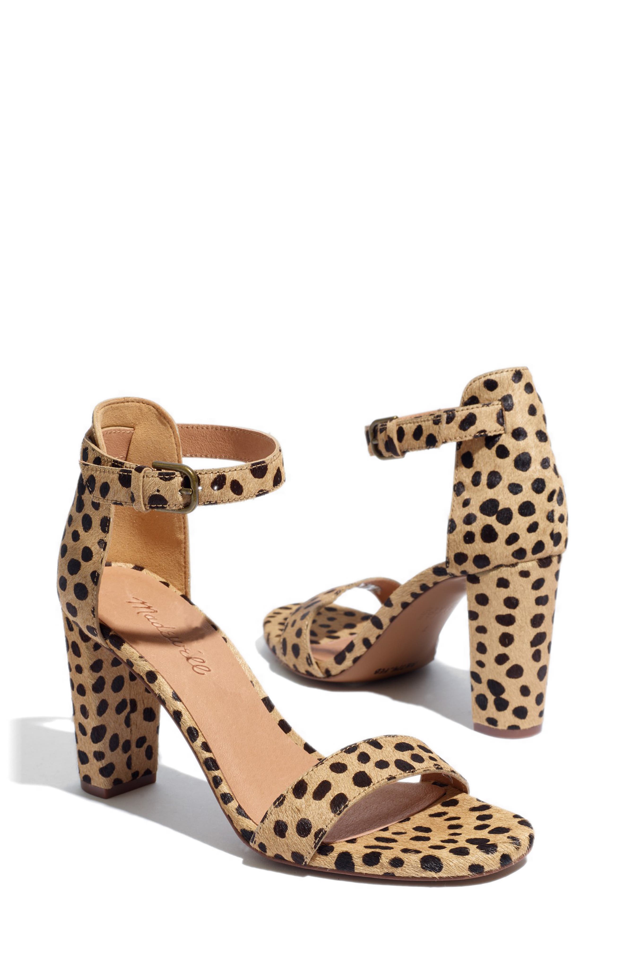 The Brooke Ankle Strap Sandal, Main, color, SAND DUNE MULTI CALF HAIR