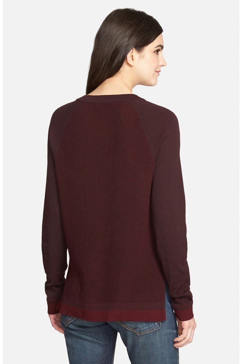 'Brenda' Raglan Pullover (Nordstrom Exclusive), Alternate, color, BURGUNDY