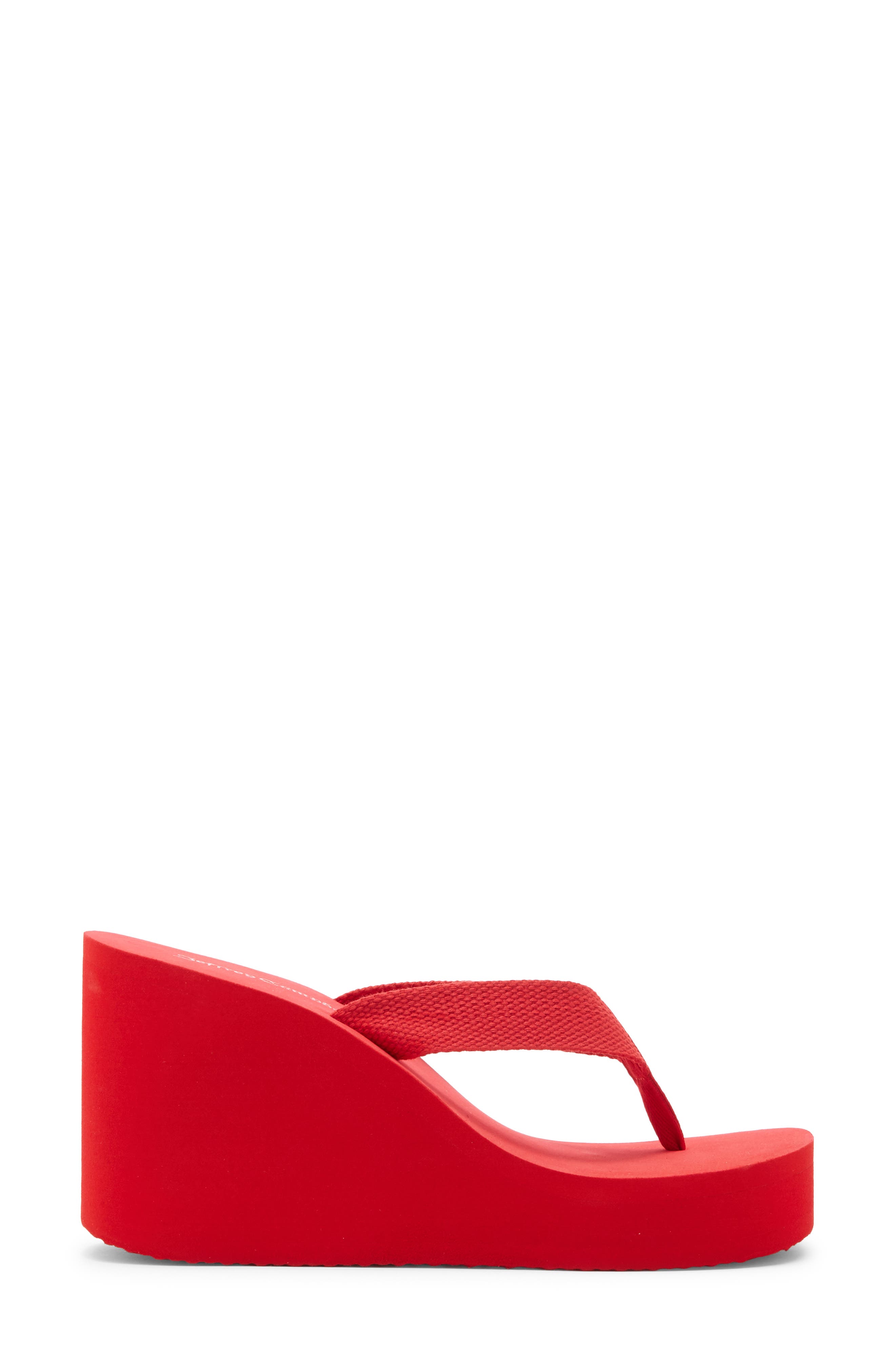 Astria Platform Wedge Sandal, Alternate, color, RED