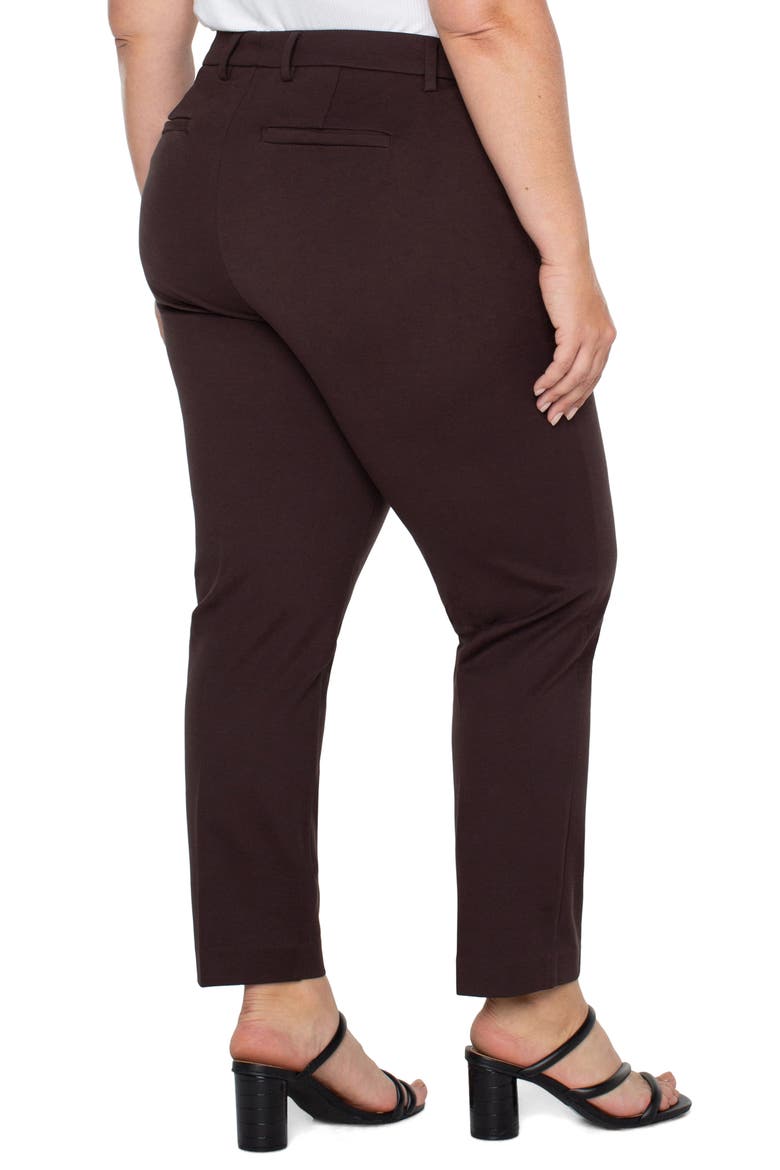 Liverpool Kelsey Ponte Knit Trousers, Alternate, color, JAVA