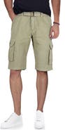 XRAY Belted Cotton Twill Cargo Shorts