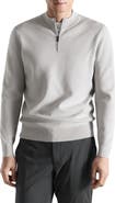 MANGO Comfort Quarter Zip Sweater