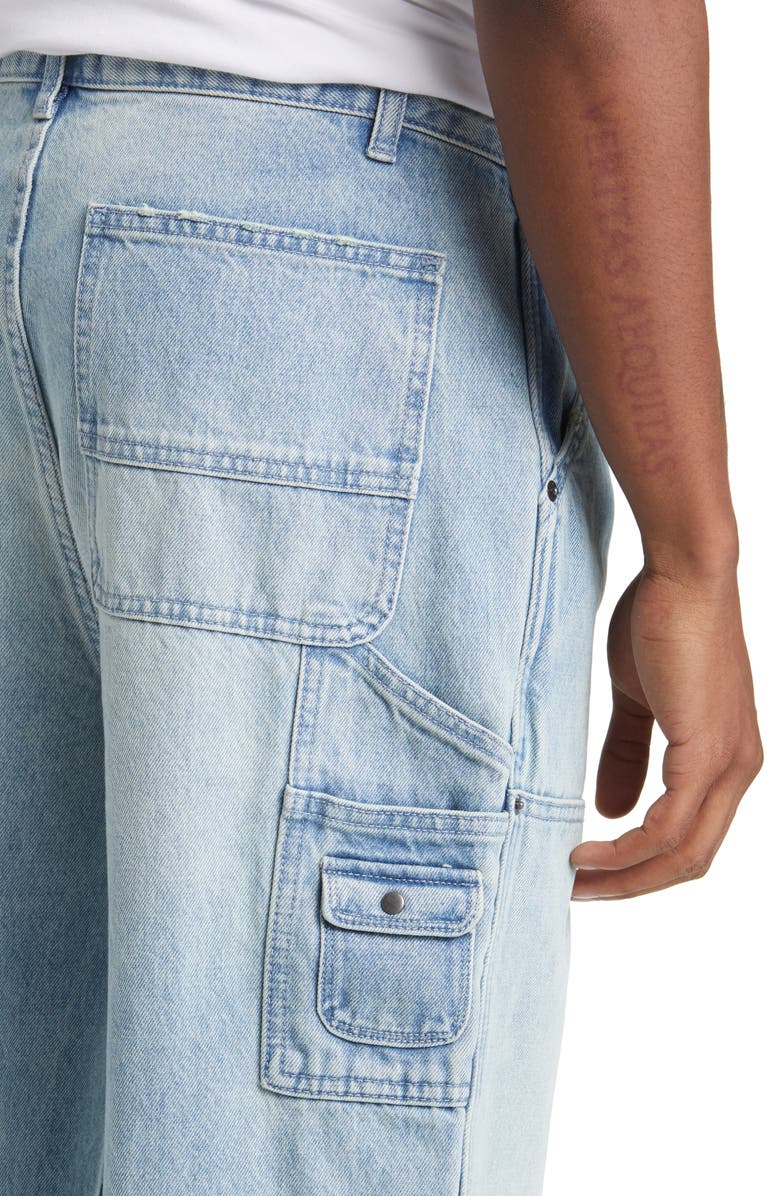 Elwood Relaxed Fit Denim Carpenter Pants, Alternate, color, Light Indigo