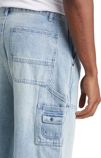 Relaxed Fit Denim Carpenter Pants