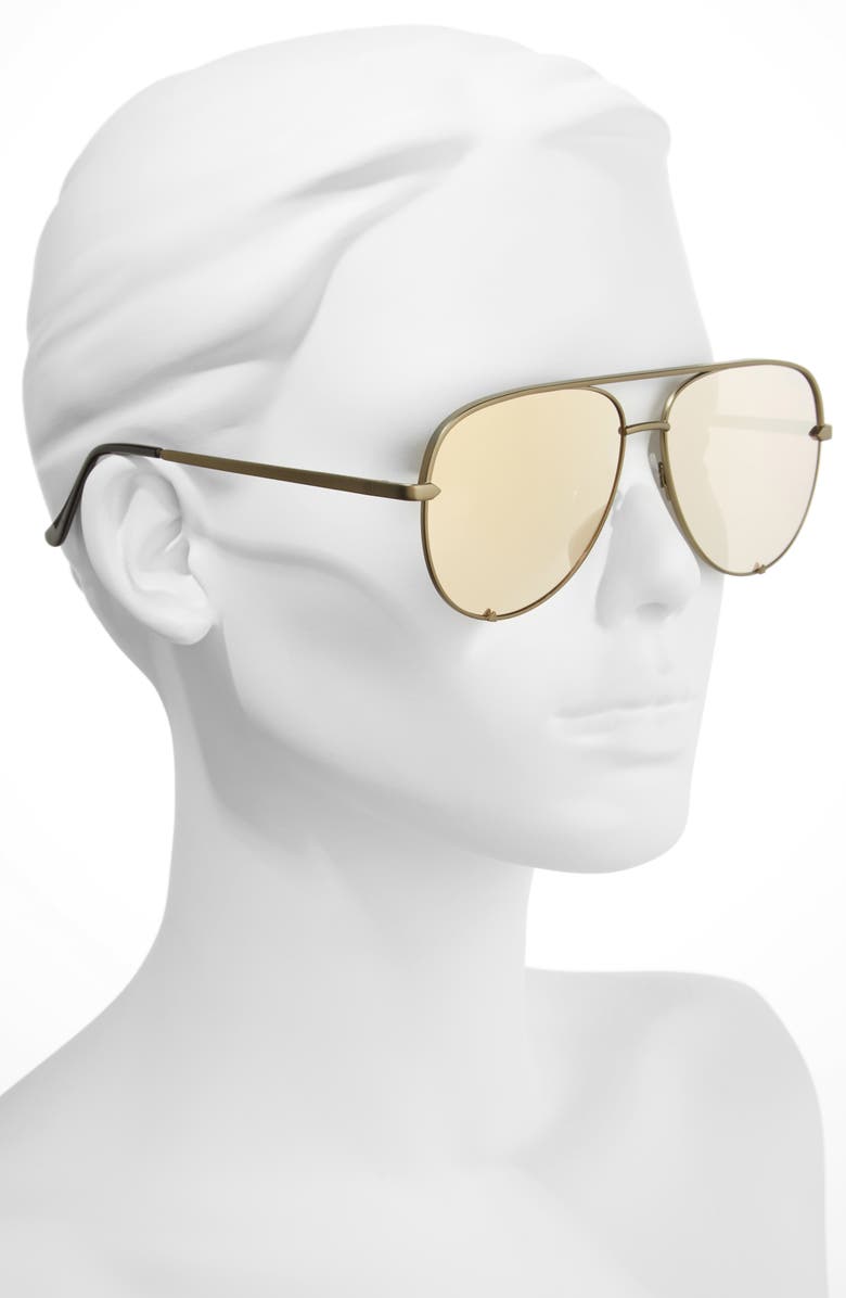 QUAY Australia x Desi Perkins High Key 60mm Aviator Sunglasses, Alternate, color,